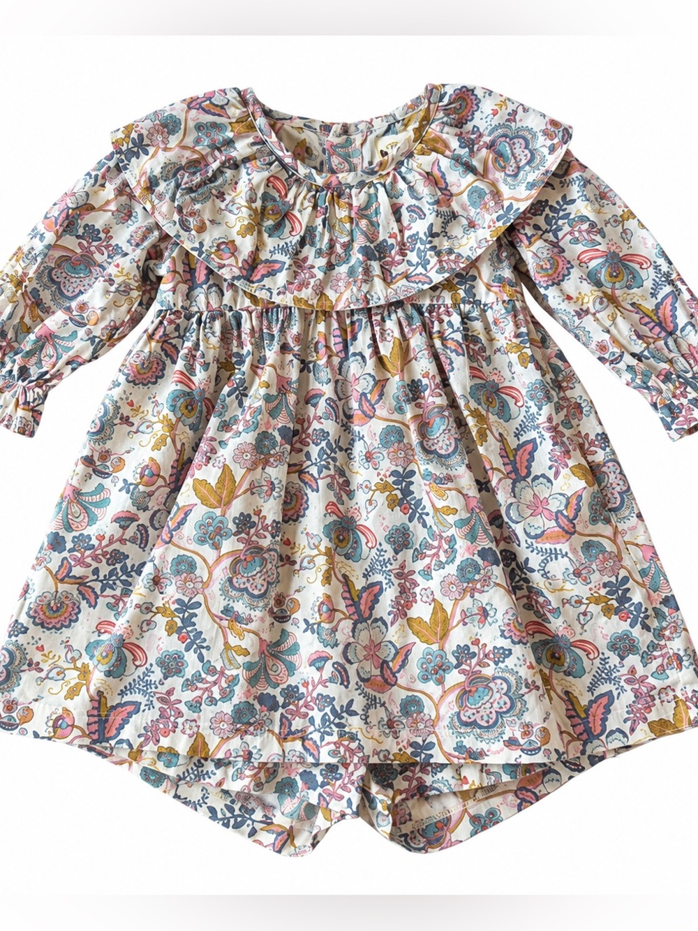 The Oaks Apparel Floral Ruffle Dress Bloomer Set Girls 9M